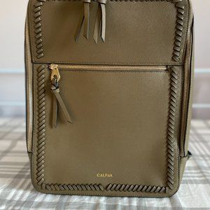CALPAK Kaya Laptop Backpack, Olive Green, One Size